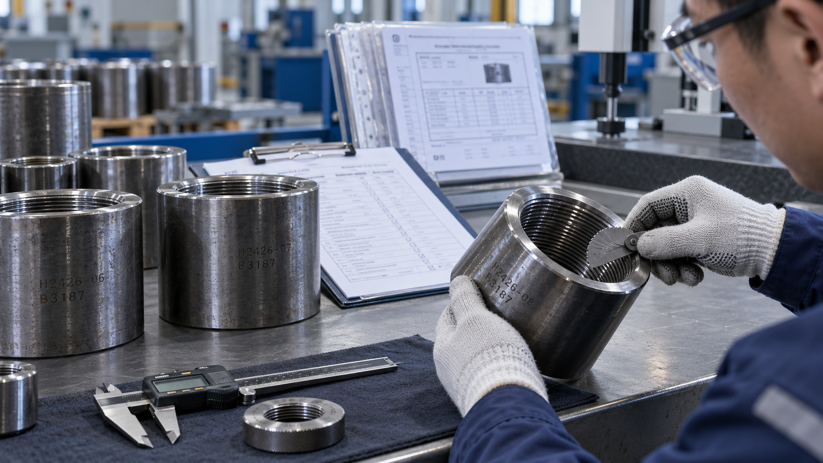 آخرین وبلاگ های شرکت در مورد چه سوابق بازرسی و آزمایش باید خریداران برای API 5CT Oilfield Couplings درخواست کنند؟