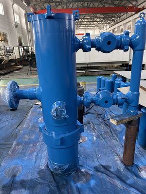 خرید 13-3/8' API Casing BTC Buckle متصل شده 35Mpa فشار کار Double Plug Cementing Head با بسته بندی چوبی 810KG online manufacture
