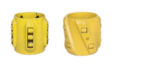 API 10D 4 1/2 بهبود کیفیت سیمان بندی Casing Spring Roller Centralizer برای حفاری چاه جهت