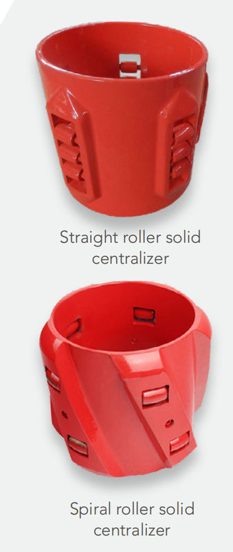 API 10D 7 بهبود کیفیت سیمان گیری رولر Casing Spring Centralizer برای wellbore جهت