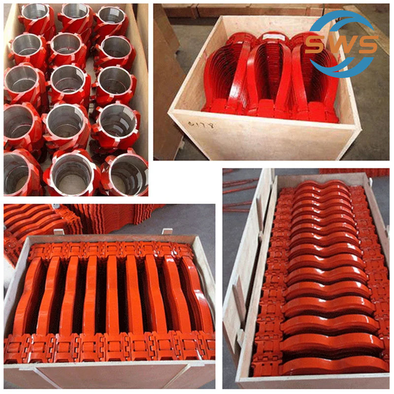 API 10D 4 1/2 بهبود کیفیت سیمان کشی لوله کش غیر جوشیده قوس محفظه ی بهار مرکزی کننده برای حفاری چاه جهت دار