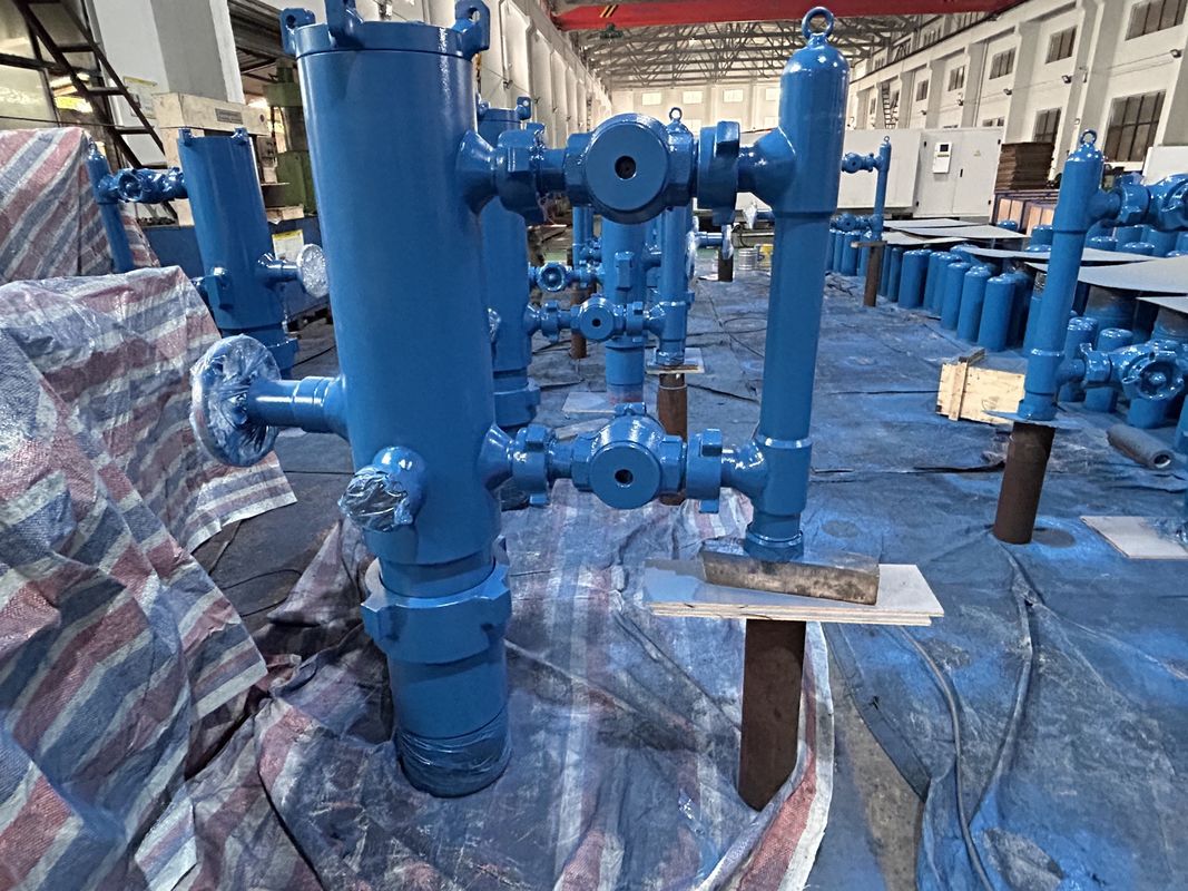 5-1/2' API Casing LTC Buckle متصل شده 54Mpa فشار تست Double Plug Cementing Head با بسته بندی چوبی 450KG