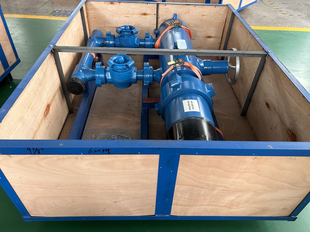 5-1/2' API Casing LTC Buckle متصل شده 35Mpa فشار کار Double Plug Cementing Head با بسته بندی چوبی 450KG