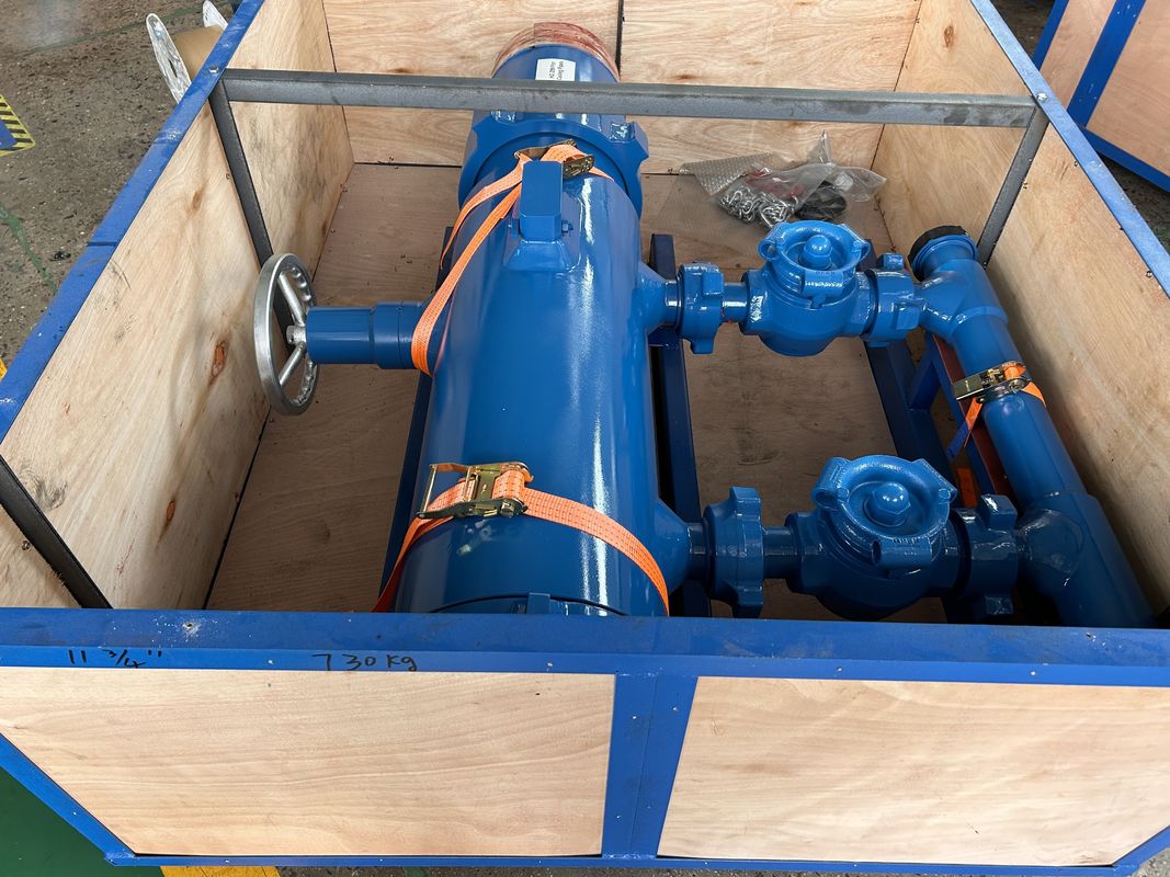 5-1/2' API Casing LTC Buckle متصل شده 35Mpa فشار کار Double Plug Cementing Head با بسته بندی چوبی 450KG