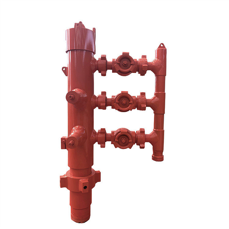13-3/8' API Casing LTC BTC Buckle متصل به فشار آزمایش 54Mpa Double Plug Cementing Head با بسته بندی چوبی 810KG