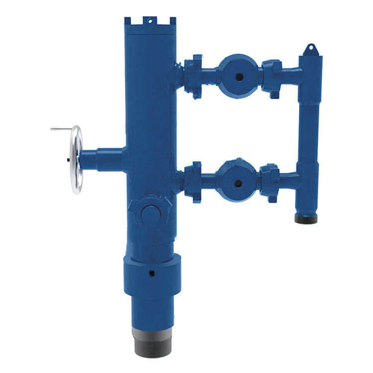 13-3/8' API Casing LTC BTC Buckle متصل شده 35Mpa فشار کار Double Plug Cementing Head با بسته بندی چوبی