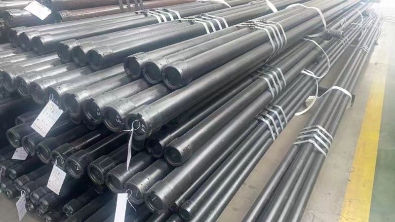 J55 پوشش مشترک BTC لوله های نفتی و پوشش با اتصال برای حفاری 12.19mm ضخامت