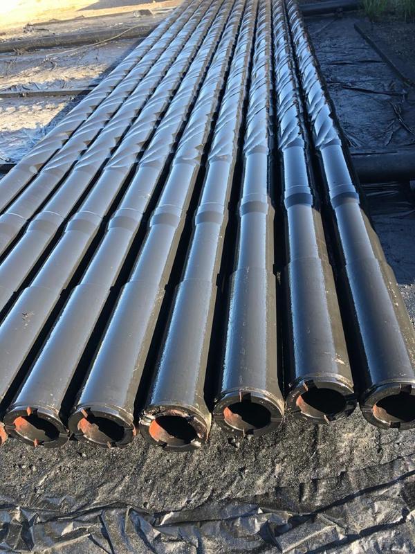 API Standard 196.8 mm Outside Diameter 71.4 mm Inside Diameter 9150 or 9450 mm Length Drill Collar